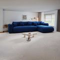 Colțar extensibil dumonde cu ladă de depozitare Monaco XL Zoom Albastru II 340x185 cm