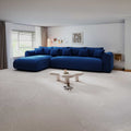 Colțar extensibil dumonde cu ladă de depozitare Monaco XL Zoom Albastru 340x185 cm