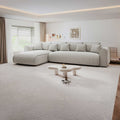 Colțar extensibil dumonde cu ladă de depozitare Monaco XL Zoom Pearl 340x185 cm