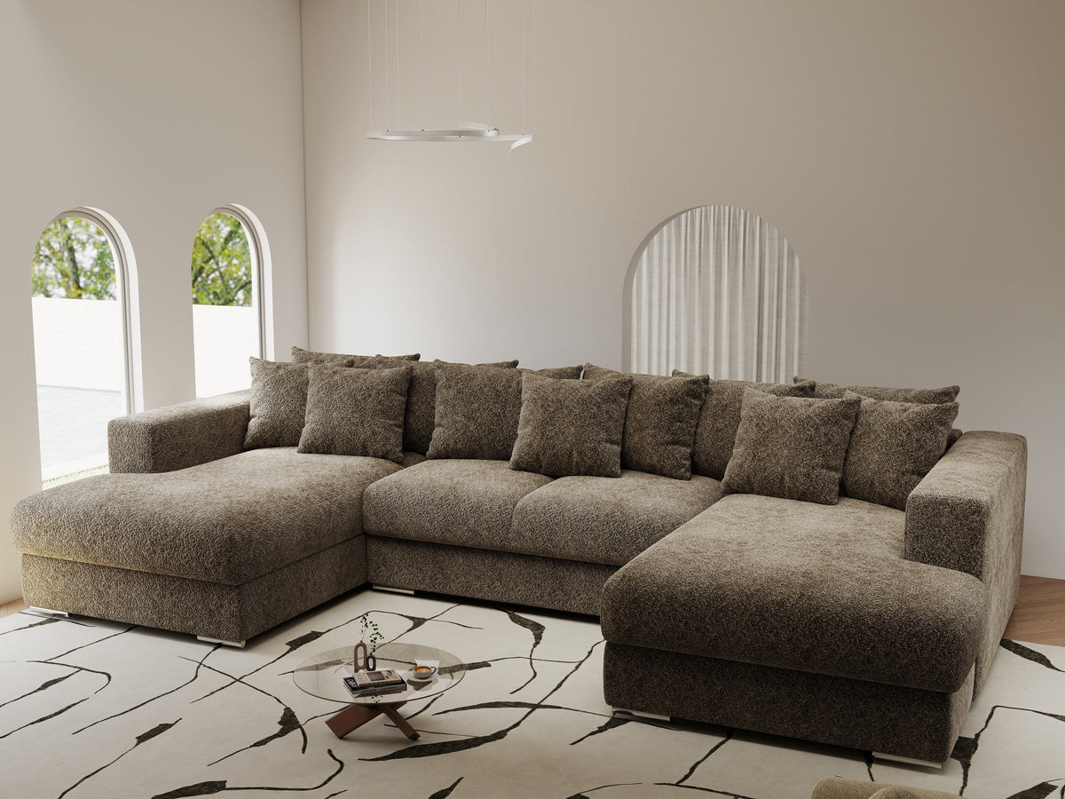 Colțar extensibil dumonde Gloria U Arena Antelope 345x185 cm — imagine 1