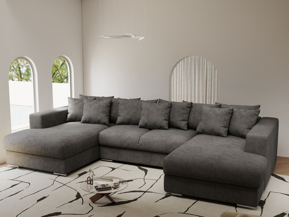 Colțar extensibil dumonde Gloria U Enjoy Kaki 345x185 cm — imagine 1
