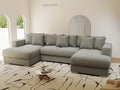 Colțar extensibil dumonde Gloria U Quelle Gri 345x185 cm