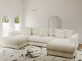 Colțar extensibil dumonde Gloria U Tilia Crem 345x185 cm