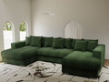 Colțar extensibil dumonde Gloria U Tilia Verde 345x185 cm