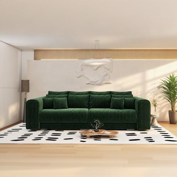 Canapea extensibilă dumonde cu ladă de depozitare Monaco XXL Tilia Verde 290x120 cm