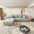 Colțar extensibil dumonde cu ladă de depozitare Berlin XL Enjoy Mint 350x185 cm