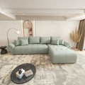 Colțar extensibil dumonde cu ladă de depozitare Berlin XL Enjoy Mint 350x185 cm II