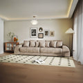 Canapea extensibilă dumonde cu 2 lăzi de depozitare Verona Tobago Silver 310x120 cm