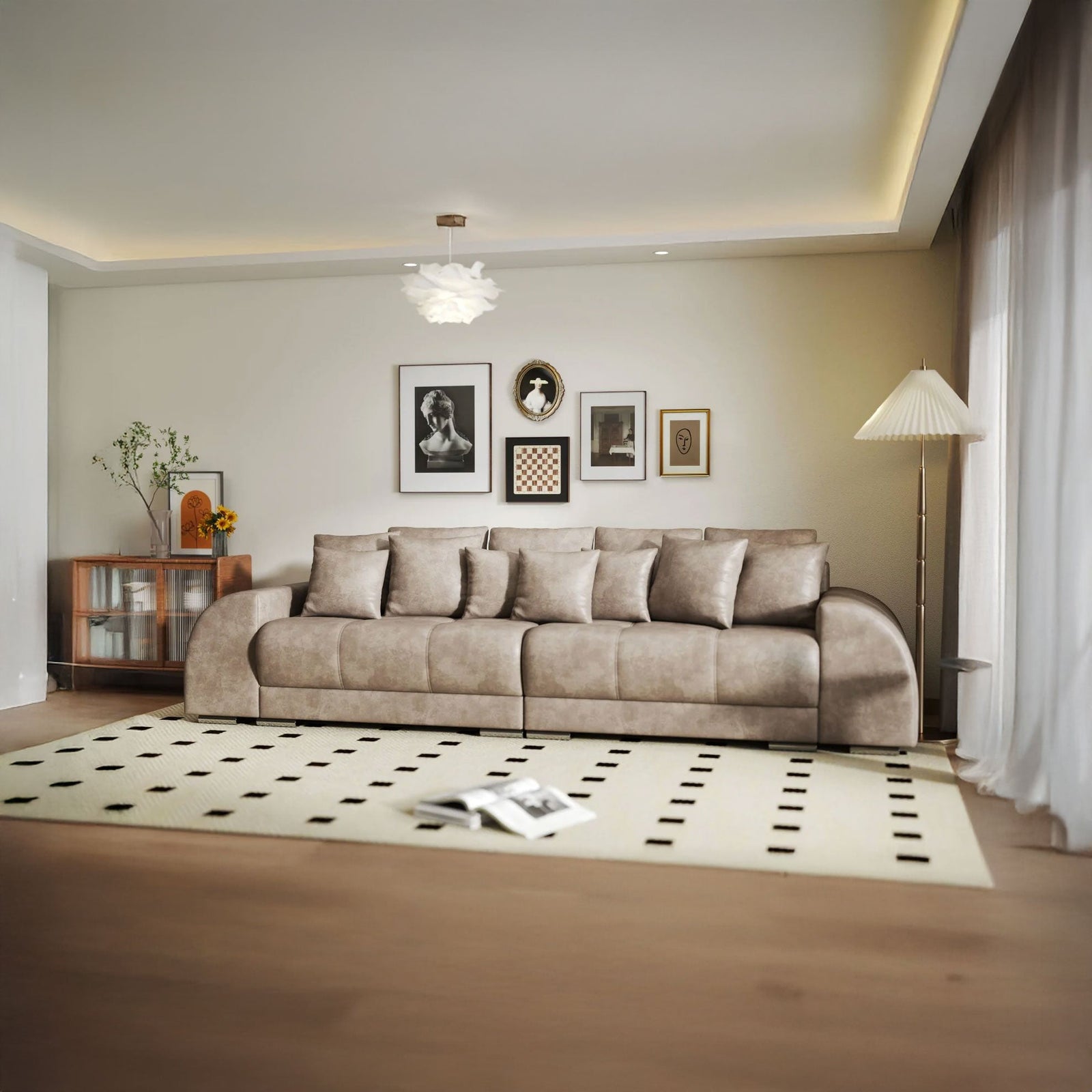 Canapea extensibilă dumonde cu 2 lăzi de depozitare si sezut confortabil din spuma HR, Verona Tobago Silver 310x100 cm Fabrica