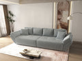 Canapea extensibilă dumonde cu ladă de depozitare Berlin Zoom Gri 300x100 cm