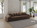 Canapea extensibilă dumonde cu 2 lăzi de depozitareVerona Madagaskar Brown 310x120 cm
