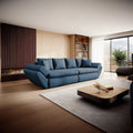 Canapea extensibilă dumonde cu ladă de depozitare Loana Enjoy Blue 300x100 cm