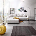 Canapea extensibilă dumonde cu 2 lăzi de depozitare Verona Loft White 310x120 cm cu taburet inclus