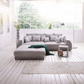 Canapea extensibilă dumonde cu 2 lăzi de depozitare Verona Enjoy Grey 310x120 cm cu taburet inclus