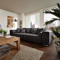 Canapea extensibilă dumonde cu ladă de depozitare Marbela Magma Black XXL 295x120 cm