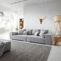 Canapea extensibilă dumonde cu ladă de depozitare Marbela Enjoy Silver XXL 295x120 cm