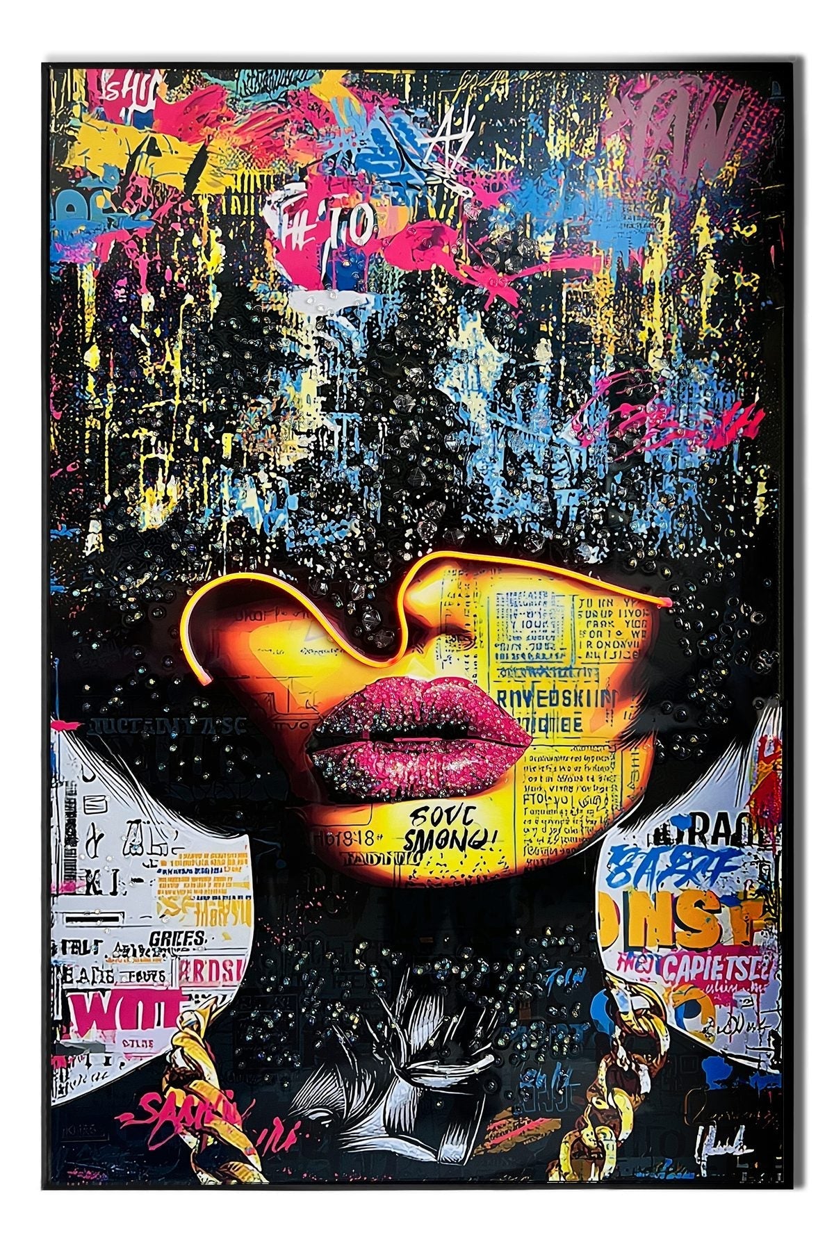 Tablou lucrat manual dumonde Albane 80×120 cm