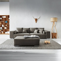 Canapea extensibilă dumonde cu ladă de depozitare Marbela Enjoy Kaki XXL 295x120 cm cu taburet inclus