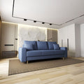 Canapea extensibilă dumonde cu ladă de depozitare Kronos Enjoy Albastru 210x100 cm