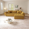 Colțar extensibil dumonde cu ladă de depozitare Loana Ambience Mustar II 270x185 cm