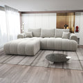 Colțar extensibil dumonde Milano Lounge Arena Bej 260x195 cm