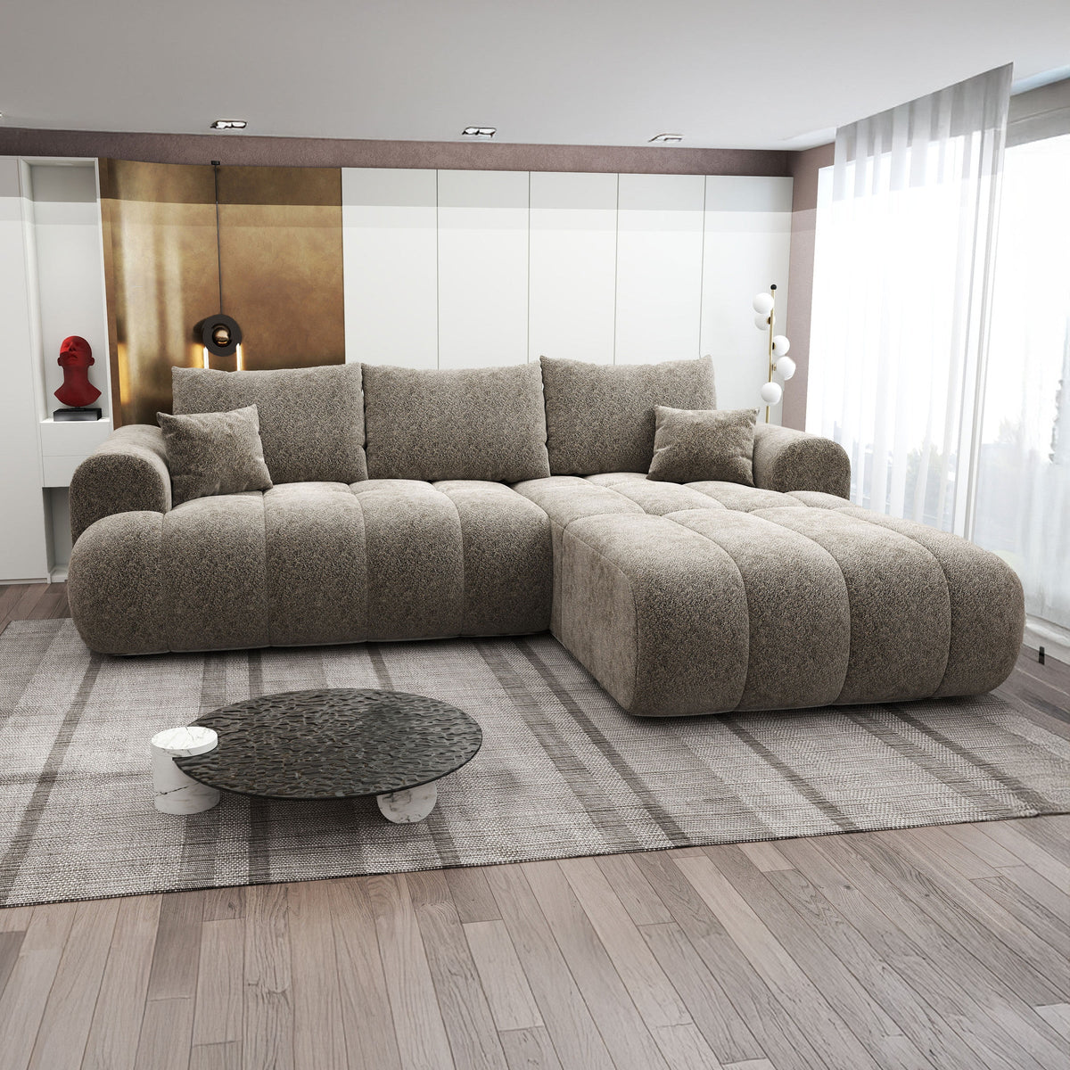 Colțar extensibil dumonde Milano Lounge Arena Antelope II 255x190 cm