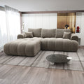 Colțar extensibil dumonde Milano Lounge Arena Antelope 260x195 cm