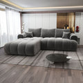 Colțar extensibil dumonde Milano Lounge Arena Grafit 260x195 cm