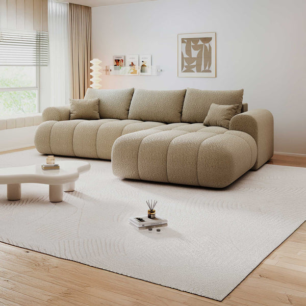 Colțar extensibil dumonde Milano Lounge Jaguar Linen II 255x190 cm
