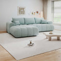 Colțar extensibil dumonde Milano Lounge Jaguar Aqua 260x195 cm