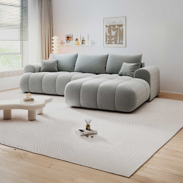 Colțar extensibil dumonde Milano Lounge Quelle Gri II 255x190 cm
