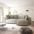 Colțar extensibil dumonde cu ladă de depozitare Monaco L Tilia Capucino II 270x190 cm