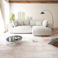 Colțar extensibil dumonde cu ladă de depozitare Monaco L Zoom Pearl II 270x190 cm
