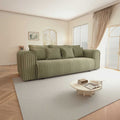 Canapea extensibilă dumonde cu ladă de depozitare Monaco Tilia Olive 240x100 cm