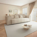 Canapea extensibilă dumonde cu ladă de depozitare Monaco Tilia Crem 240x100 cm