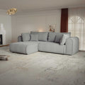 Colțar extensibil dumonde cu ladă de depozitare Monaco L Tilia Dove 270x100 cm