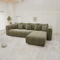 Colțar extensibil dumonde cu ladă de depozitare Monaco XL Tilia Olive II 340x185 cm