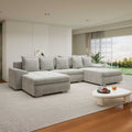 Colțar extensibil dumonde cu ladă de depozitare Leonardo U Arena Bej 02 360x185 cm