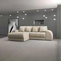 Colțar extensibil dumonde cu ladă de depozitare Verona Enjoy Camel 290x185 cm