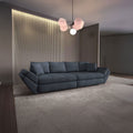 Canapea extensibilă dumonde cu ladă de depozitare Loana Enjoy Antracit 300x100 cm