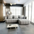 Colțar extensibil dumonde cu ladă de depozitare Malta Enjoy Silver II 235x185 cm