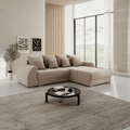 Colțar extensibil dumonde cu ladă de depozitare Verona Beige II 290x185 cm