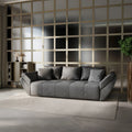 Canapea extensibilă dumonde cu ladă de depozitare Berlin Enjoy Kaki 250x100 cm