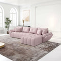 Colțar extensibil dumonde cu ladă de depozitare Berlin XL Enjoy Flamingo 350x185 cm II
