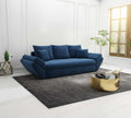 Canapea extensibilă dumonde cu ladă de depozitare Loana Zoom Blue 250x100 cm