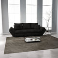Canapea extensibilă dumonde cu ladă de depozitare Loana Enjoy Black 250x100 cm