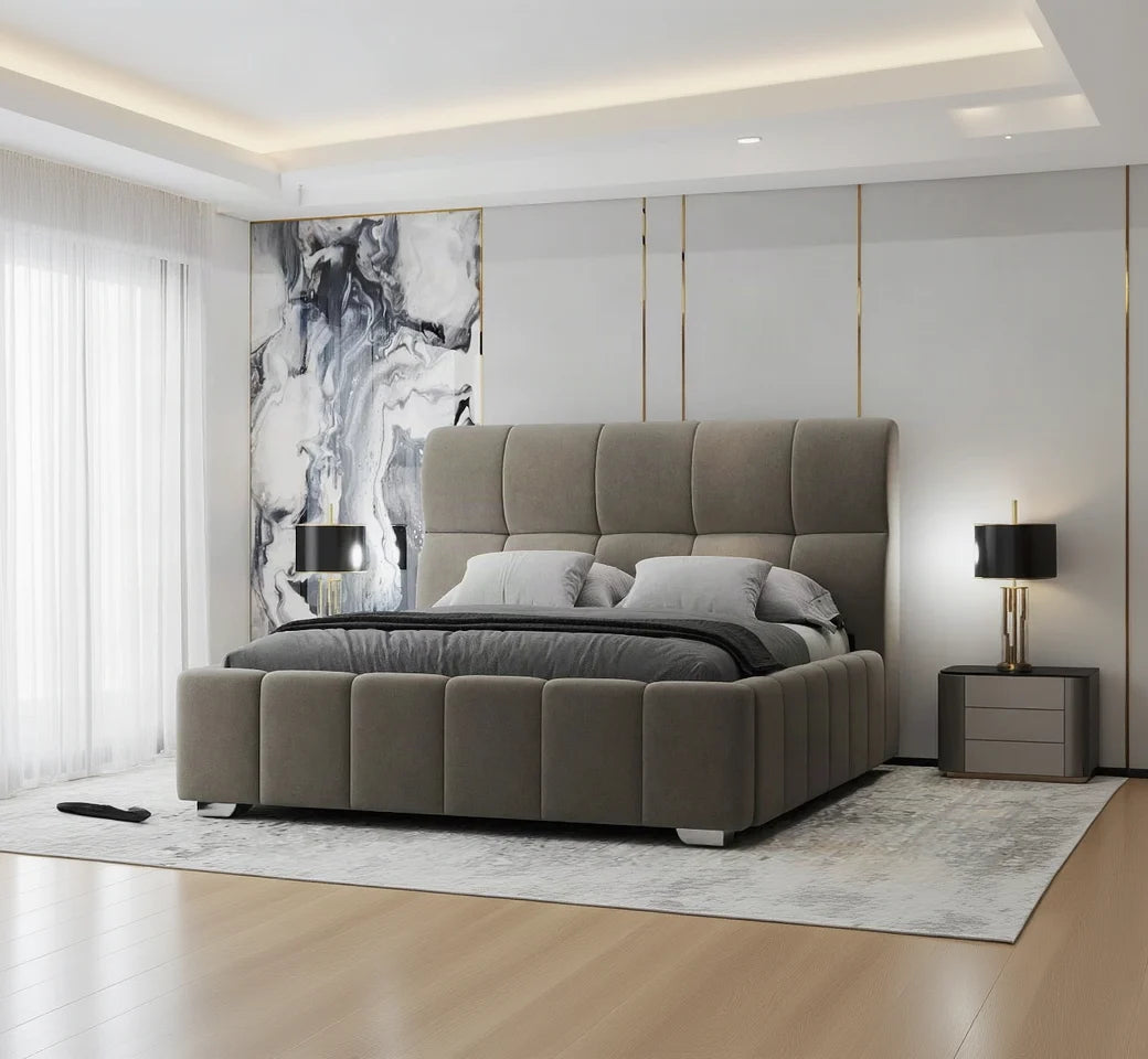 Pat Elaris 180x200 cm, Plush velvet KK5J086 beige 12# – imagine 7