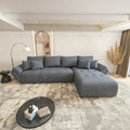 Colțar extensibil dumonde cu ladă de depozitareBerlin XL Enjoy Antracit 350x185 cm II