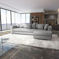 Colțar extensibil dumonde cu ladă de depozitare Gloria Enjoy Grey II 320x183 cm