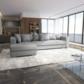Colțar extensibil dumonde cu ladă de depozitare Gloria Enjoy Grey 320x183 cm
